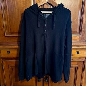 Jachs Black Sweatshirt Hoodie Casual Pullover